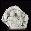 Image 2 : Chinese Hetian Jade Statue w Lotus Kwan-yin