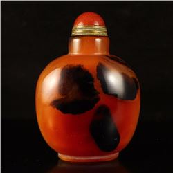 Beautiful Design Chinese Natural Agate Snuff Bottle
