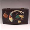 Image 2 : Chinese Zitan Wood Inlay Shells Jewelry Box