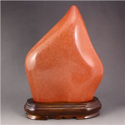 Beautiful Color Chinese Pallisandro Classico Original Stone Statue