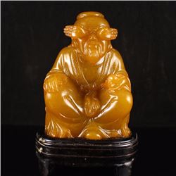 Chinese Shoushan Stone Mythos Figure Statue