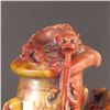 Image 4 : Chinese Shoushan Stone Statue - Fortune Beast