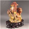 Image 5 : Chinese Shoushan Stone Statue - Fortune Beast