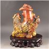 Image 7 : Chinese Shoushan Stone Statue - Fortune Beast
