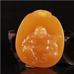 Indonesia Jin Tian Huang Pendant - Laughing Buddha