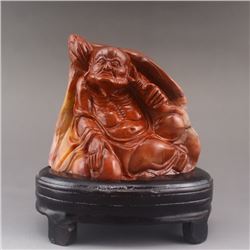 Chinese Shoushan Stone Statue - Dharma
