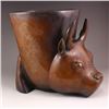 Image 4 : Chinese Red Copper Inlay Silver Wire Incense Burner
