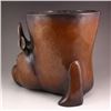 Image 7 : Chinese Red Copper Inlay Silver Wire Incense Burner