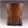 Image 8 : Chinese Red Copper Inlay Silver Wire Incense Burner