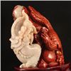 Image 3 : Superb Chinese Natural Jade Statue - Dragon & Phoenix