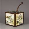 Image 2 : Chinese Red Copper Enamel Square Ink Tank w Cricket
