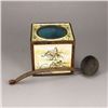 Image 5 : Chinese Red Copper Enamel Square Ink Tank w Cricket