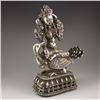 Image 4 : Chinese Tibet White Copper Buddha Statue