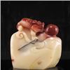 Image 6 : Superb Chinese Shoushan Stone Statue w Dragon & Ball