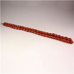 Chinese Red Agate Beads Necklace
