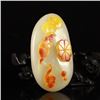 Image 2 : Chinese Huang Long Jade Pendant - Fortune Mouse