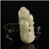 Image 3 : Chinese Hetian Jade Pendant - Monkey