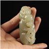Image 5 : Chinese Hetian Jade Pendant - Monkey
