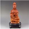 Image 1 : Chinese Shoushan Stone Ruyi Kwan-yin Statue