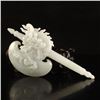 Image 4 : Superb Natural Jadeite / Jade Dragon Head Axe Statue