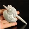 Image 5 : Superb Natural Jadeite / Jade Dragon Head Axe Statue