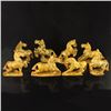 Image 1 : A Set Chinese Natural Jade Statue - Eight Horses