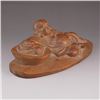 Image 3 : Chinese Boxwood Hard Wood Statue - Laughing Buddha