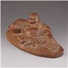 Image 6 : Chinese Boxwood Hard Wood Statue - Laughing Buddha