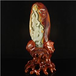 Superb Chinese Hetian Jade Statue - Lucky Dragon