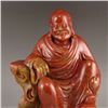 Image 2 : Chinese Shoushan Stone Arhat Statue