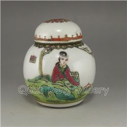 Chinese Famille Rose Porcelain Rouge Box