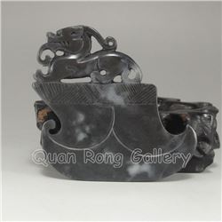 Chinese Hetian Jade Pendant - Fortune Beast