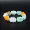 Image 1 : Natural Jadeite Arhat Bracelet w Certificate