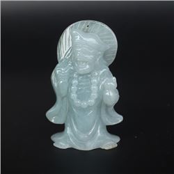 Superb Natural Jadeite Statue - Ji Gong Buddha w Certificate