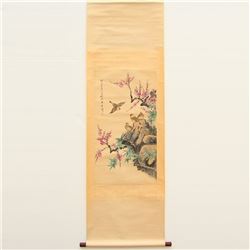 Chinese Watercolour on Xuan Paper Flowers & Birds Painting Tang Yun 1910-1993