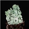 Image 7 : Superb Natural Jadeite/Jade Statue w Carp & Lotus Flower