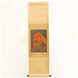 Chinese Watercolour On Silk Painting Ding Yunpeng 1547-1628