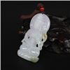 Image 1 : Natural Jadeite Kwan-yin Pendant w Certificate