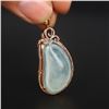 Image 5 : 18K Gold Inlay Natural Jadeite Diamond Pendant w Certificate