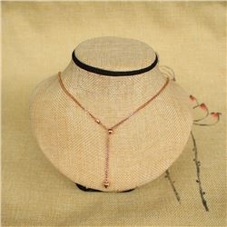 700mm Chinese 18K Gold Chain Necklace