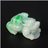 Image 1 : Natural Jadeite Pixiu Statue w Certificate