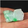 Image 6 : Natural Jadeite Pixiu Statue w Certificate
