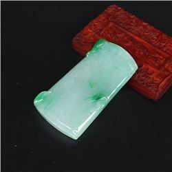 Fine Natural Jadeite Pendant w Certificate