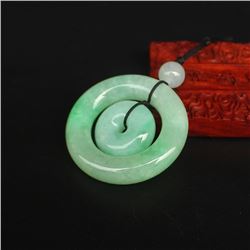 Natural Jadeite Lucky Pendant w Certificate