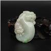 Image 1 : Natural Jadeite Fortune Beast Pendant w Certificate
