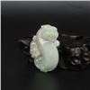Image 3 : Natural Jadeite Fortune Beast Pendant w Certificate