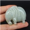 Image 5 : Natural Jadeite Fortune Elephant Pendant w Certificate