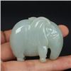 Image 6 : Natural Jadeite Fortune Elephant Pendant w Certificate