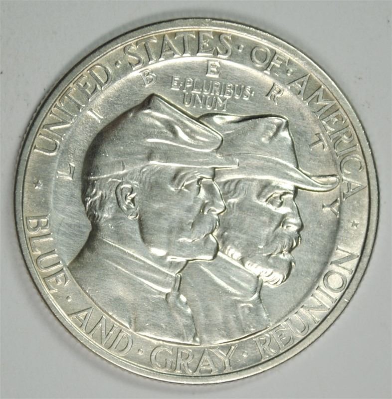 1936 GETTYSBURG COMMEMORATIVE HALF DOLLAR, GEM BU