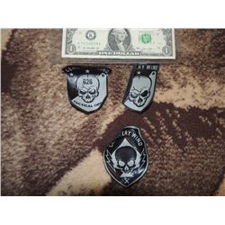 TRANSFORMERS AGE OF EXTINCTION CEMETERY WIND TACTICAL OPS PATCHES COMPLETE SET